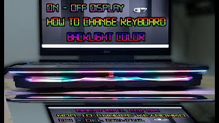 HOW TO CHANGE DELL KEYBOARD COLOR BACKLIGHTS  CHANGE ONOFF LIGHT DISPLAY  ALIEN COMMAND CENTER [upl. by Hertz]