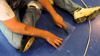 How To Install Vinyl Tile VCT Start To Finish Complete Job [upl. by Irrok]