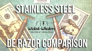 The best safety razor  Stainless steel DE razor comparison [upl. by Annez]