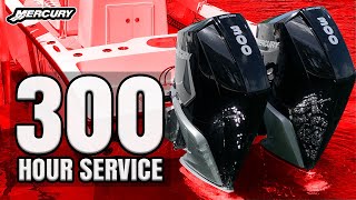 Mercury Verado 300 V8 I 300 Hour Full Outboard Service How To DIY at Home [upl. by Elacim251]