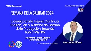 Líderes para la Mejora Continua Kaizen en el Sistema de Gestión de la Producción Japonés TQMTPS [upl. by Eedna591]