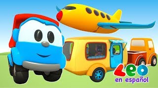 Leo el Pequeño Camión  Los medios de transporte para niños [upl. by Ahsiemat860]