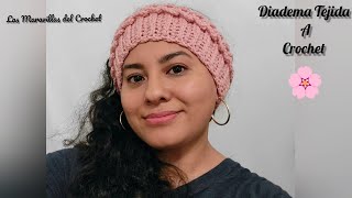 Diadema Tejida a Crochet para Mujer 🛍🎁💰Facil y Bonita Paso a Paso handmade diy tutorial [upl. by Noiroc]