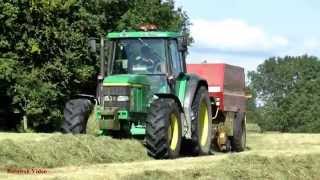 Big Bale Haylage 2 with John Deere 6910 and New Holland [upl. by Mieka269]