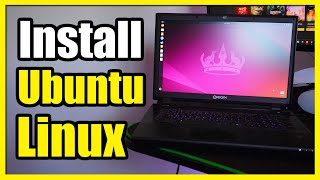 How to Install Ubuntu Linux on PC or Laptop with USB Drive Easy Tutorial [upl. by Aynav]