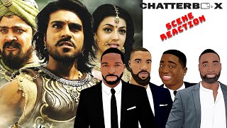 MAGADHEERA  100 Soldier Fight Scene REACTION  Chatterbox [upl. by Odinevneib409]