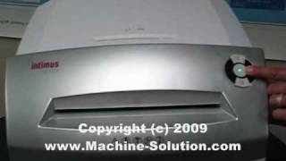 Intimus 32 CC3 Cross Cut Shredder Video [upl. by Eednac845]