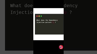 What does the Dependency Injection pattern do [upl. by Anihcak]