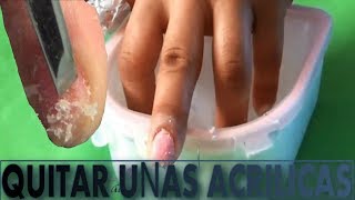 Como Retirar Uñas Acrílicas Fácil y Rápido [upl. by Valleau883]