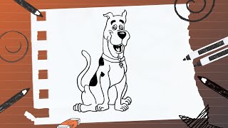 How to draw Scooby Doo step by step [upl. by Mattheus587]