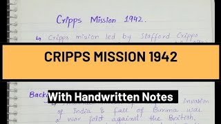 Cripps Mission 1942  IndoPak History Pre Partition History [upl. by Eimmis515]