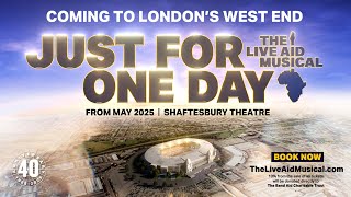 JUST FOR ONE DAY  The Live Aid Musical  Official Trailer [upl. by Macmillan]