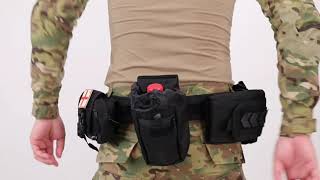 YAKEDA Tactical War Game MOLLE Battle Belt Set [upl. by Aiam]