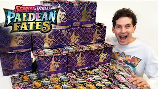 Opening 100x Pokémon Paldean Fates Booster Packs [upl. by Aneehsram]