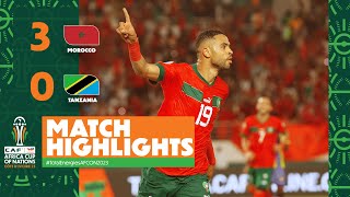 HIGHLIGHTS  Morocco vs Tanzania MD1  ملخص مباراة المغرب وتنزانيا TotalEnergiesAFCON2023 [upl. by Wit]