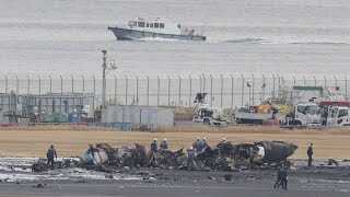 Live Latest on Haneda international airport in Tokyo after plane collision [upl. by Unam]