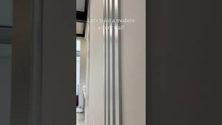 Molding accent wall DIY diyproject accentwall molding carpentry modern decor [upl. by Enegue]