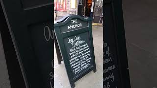 Riverside pub The Anchor foodie london June 2024 tourism bars heritage beer historical [upl. by Ahsiekram185]