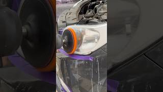 Headlight restoration  satisfying process [upl. by Anayk]