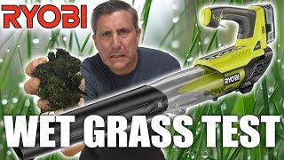 Ryobi 18v One Cordless Jet Fan Leaf Blower  Review amp Demo [upl. by Nerro180]