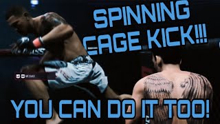 How To Do Pettis’ Spinning Cage Kick In UFC5 Tutorial [upl. by Wang880]