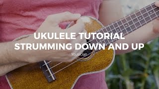 Ukulele Tutorial  Strumming Down And Up [upl. by Cheng197]