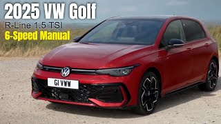 2025 VW Golf Hatch RLine 15 TSI 6Speed Manual in Kings Red [upl. by Enair]