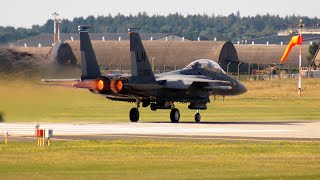 Lots Of Lakenheath F15 And F35 Action in 4K ultra HD [upl. by Yrem]