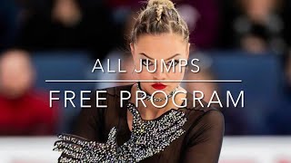 Loena Hendrickx free program  Skate America 2023  All jumps [upl. by Buzz511]