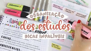 COMO SER ORGANIZADA NOS ESTUDOS  DICAS DE ORGANIZAÇÃO PARA ESTUDANTES escola faculdade cursinho [upl. by Cassaundra147]