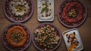 6 Rezepte für Meze  Orientalische Vorspeisen  VeganVegetarisch [upl. by Cohligan]