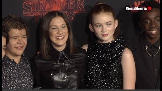 Netflixs Stranger Things Season 2 premiere  Millie Bobby Brown Noah Schnapp Winona Ryder [upl. by Sungam]