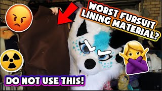 What SHOULDNT you use to line your fursuit heads  Final Cut fursuit QnA [upl. by Marras]