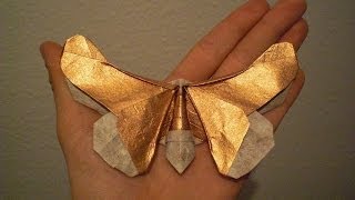 Origami Butterfly quotTropicoquot Alexander Kurth Tutorial [upl. by Ruenhs]