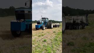 Ford 8730 powershift pulling a kinze 3500 corn planter [upl. by Llorrac768]