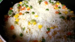 Receta de arroz chino con carne de cerdo [upl. by Sucramrej]