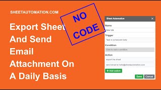 Automatically export sheet and send email attachment everyday [upl. by Dustie]
