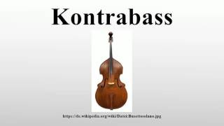 Kontrabass [upl. by Ruscio]