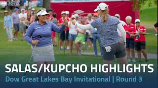 Lizette Salas and Jennifer Kupcho Third Round Highlights  2022 Dow Great Lakes Bay Invitational [upl. by Breana986]