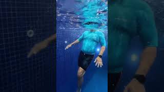 54 yrs non swimmer old jump in 15 ft deep pool Blueworld Dive Center BF Homes Paranaque shorts [upl. by Madelene]