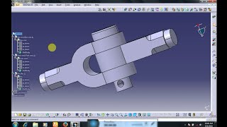 how to design and assembly of knuckle joint in catia catia tutorials for begginers [upl. by Austina]