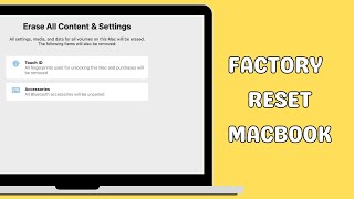 How to Factory Reset your MacBook [upl. by Toogood]