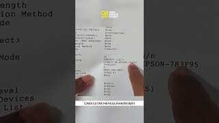 CARA CETAK MENGGUNAKAN WIFI PRINTER EPSON [upl. by Nortna]