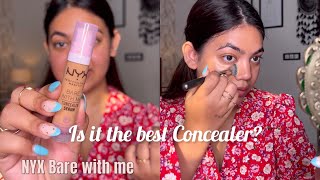 Nyx Bare with me Serum Concealer Review  Aarti Sengar [upl. by Evaleen]