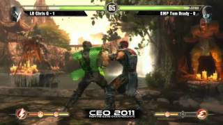 CEO 2011  Mortal Kombat 9  Grand Finals part 1 [upl. by Drofxer176]