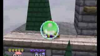 SSB64 Luigi Shield Breaker Combos [upl. by Ataynik]