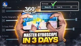 🔥Learn gyroscope in 3 days  Best gyroscope tips and tricks for close range BGMIPUBG MOBILE [upl. by Tybald33]