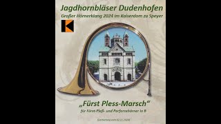 Jagdhornbläser Dudenhofen FuerstPlessMarsch [upl. by Ocirema]