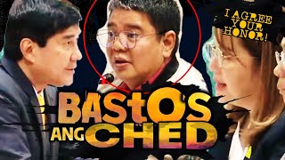 BASTOS ang CHED Nilampaso ni Raffy Tulfo sa pagkaltas ng budget ng Legal Education Board [upl. by Ellene]