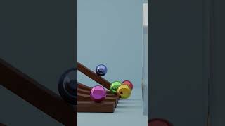 Which is the Fastest  quotBrachistochrone curvequot 🛝⚽ blender3d simulation animation [upl. by Zilvia196]